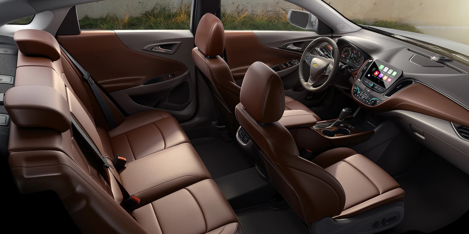 2018 Chevrolet Malibu Brown Leather Interior